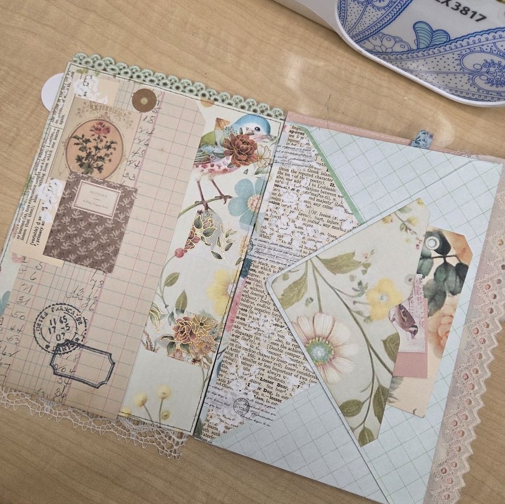 Handmade Wallpaper Print Inspired Digitals | TAB Binded JUNK JOURNAL - Picture 8 of 16